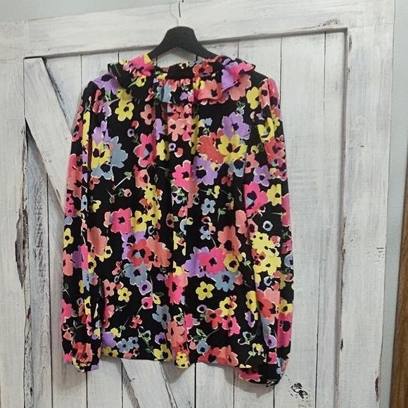 Kate Spade Wildflower Bouquet Blouse LARGE - Picture 4 of 8